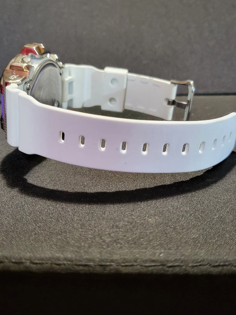 Casio G-Shock DW-6900CS Custom Bezel with White Band and Purple Accent